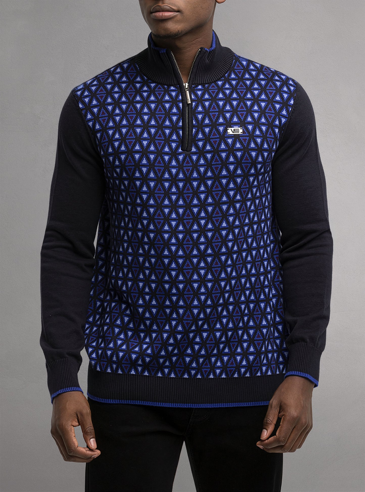 Men's mock zip sweater