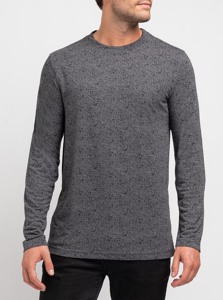 Men's crew neck long sleeve t-shirt