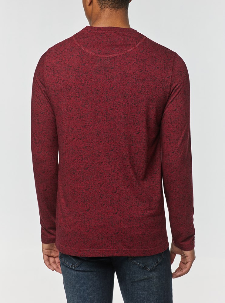 Men's crew neck long sleeve t-shirt