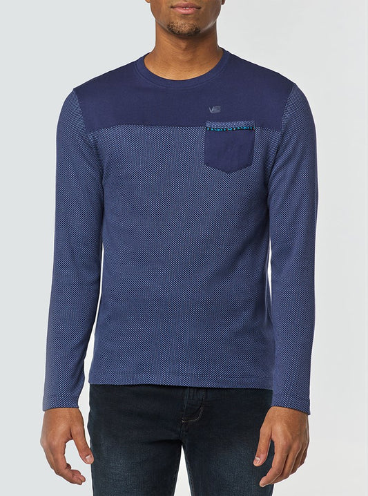 T-SHIRT MANCHES LONGUES À COL RAS DU COU POUR HOMMES
