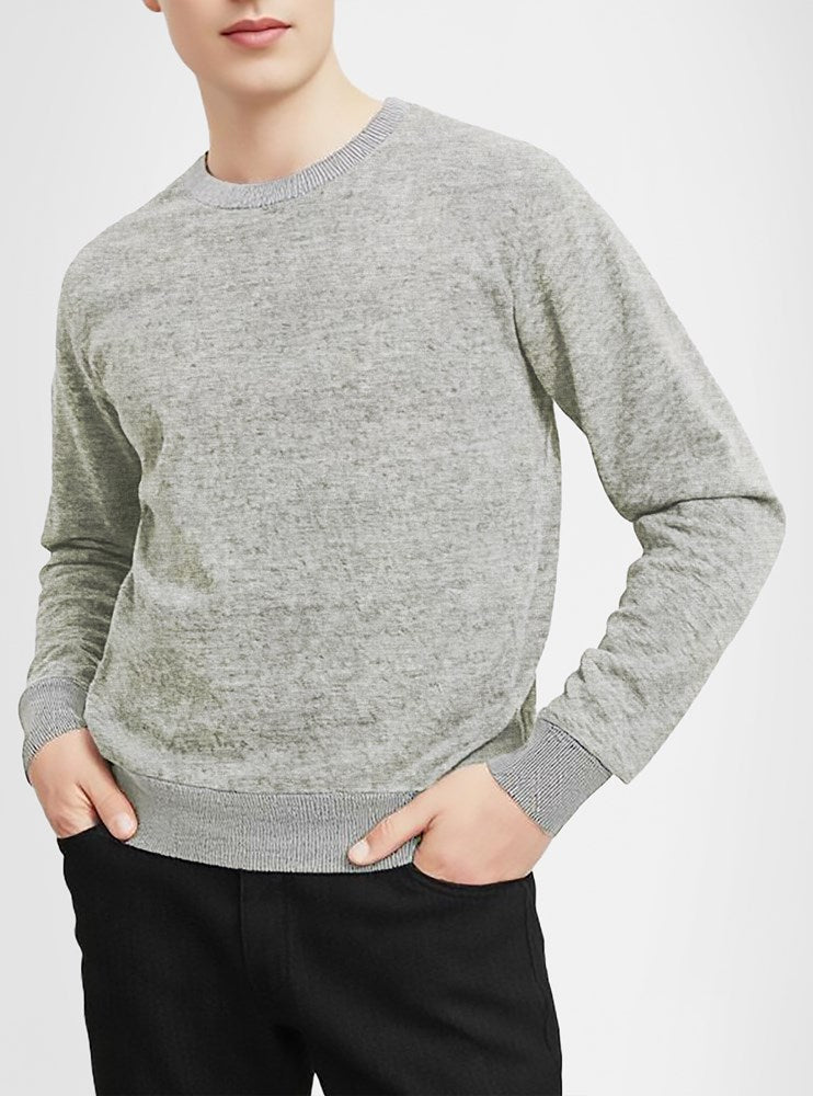 Men's crew neck long sleeve t-shirt