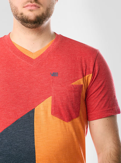 Men's v neck short sleeve t-shirt