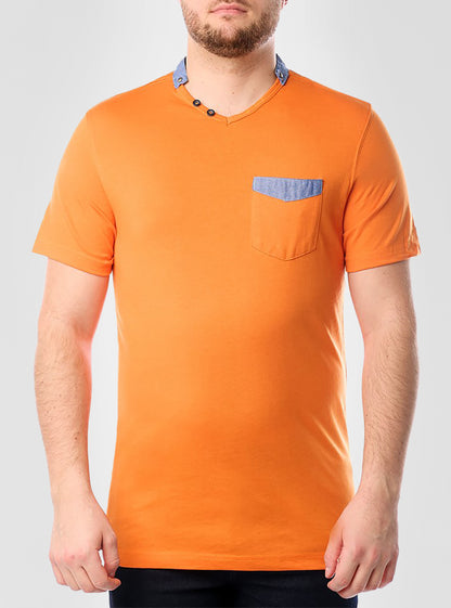 Men's v neck short sleeve t-shirt