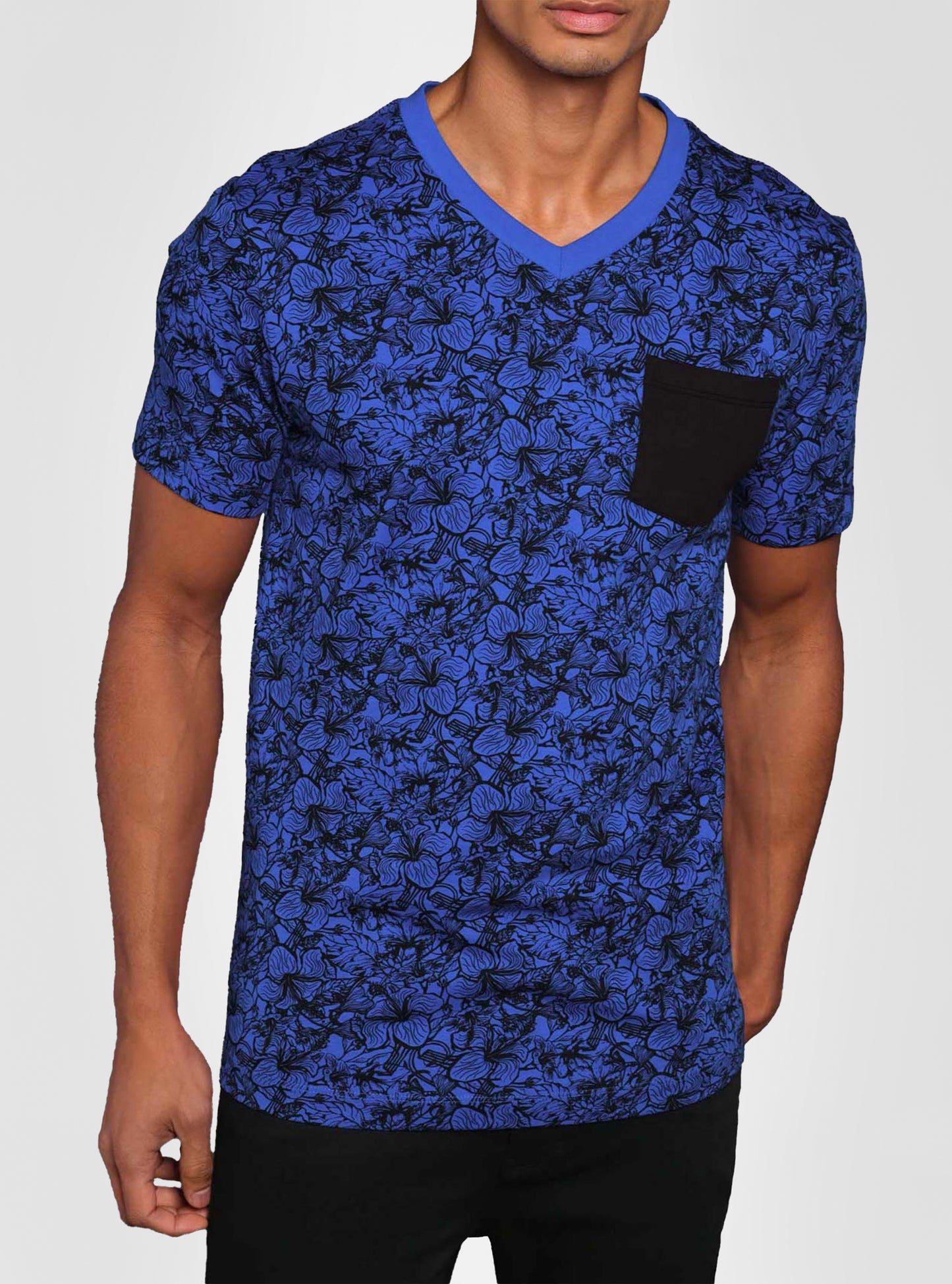 Men's v neck short sleeve t-shirt