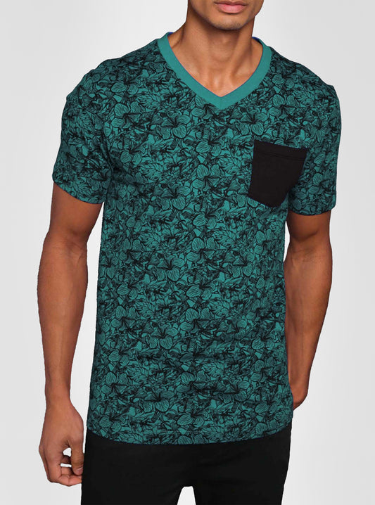Men's v neck short sleeve t-shirt