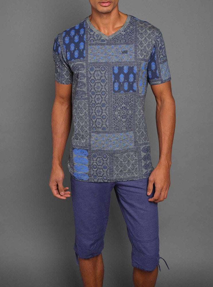 Men's v neck short sleeve t-shirt