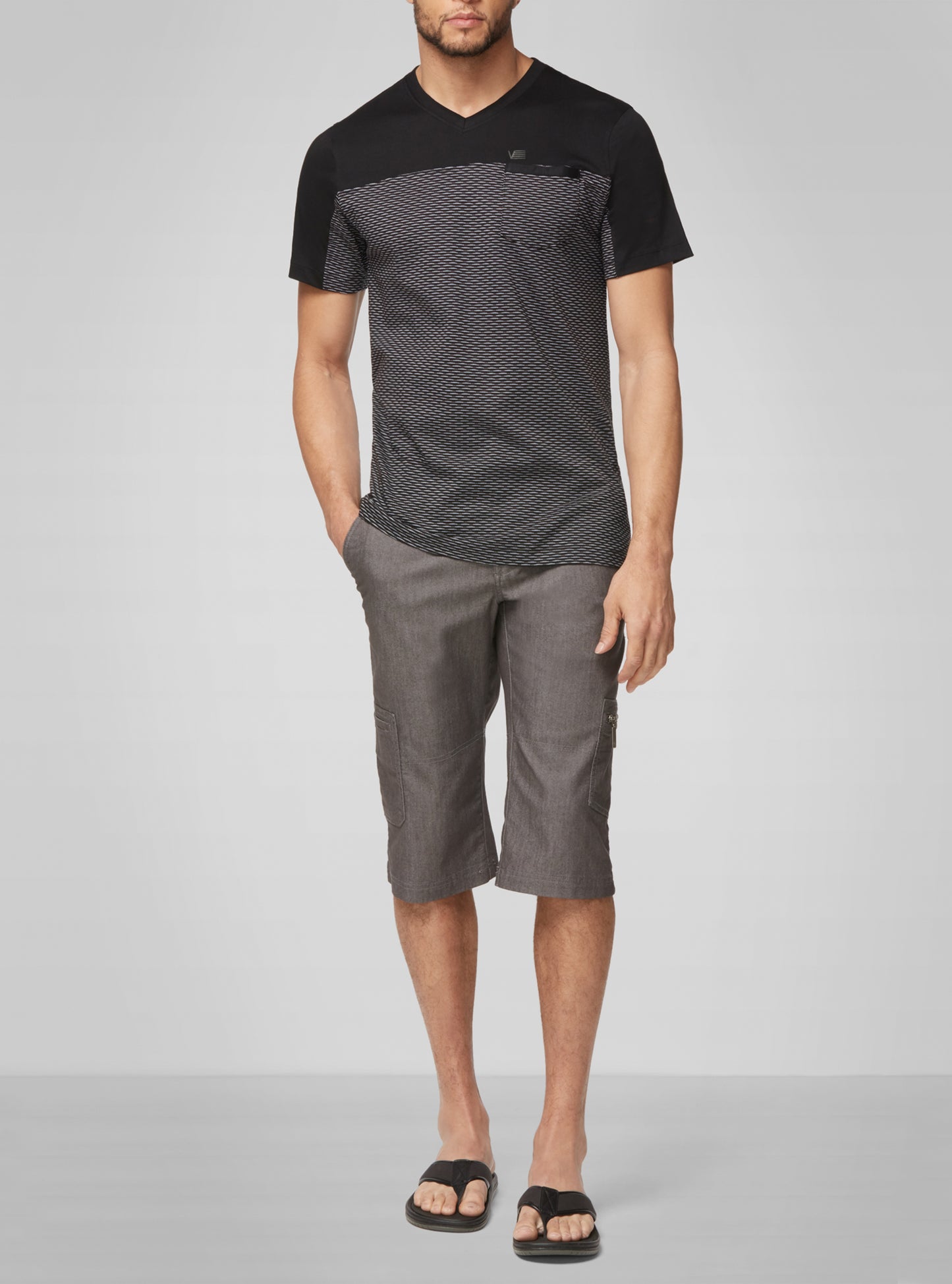 Men's v neck short sleeve t-shirt