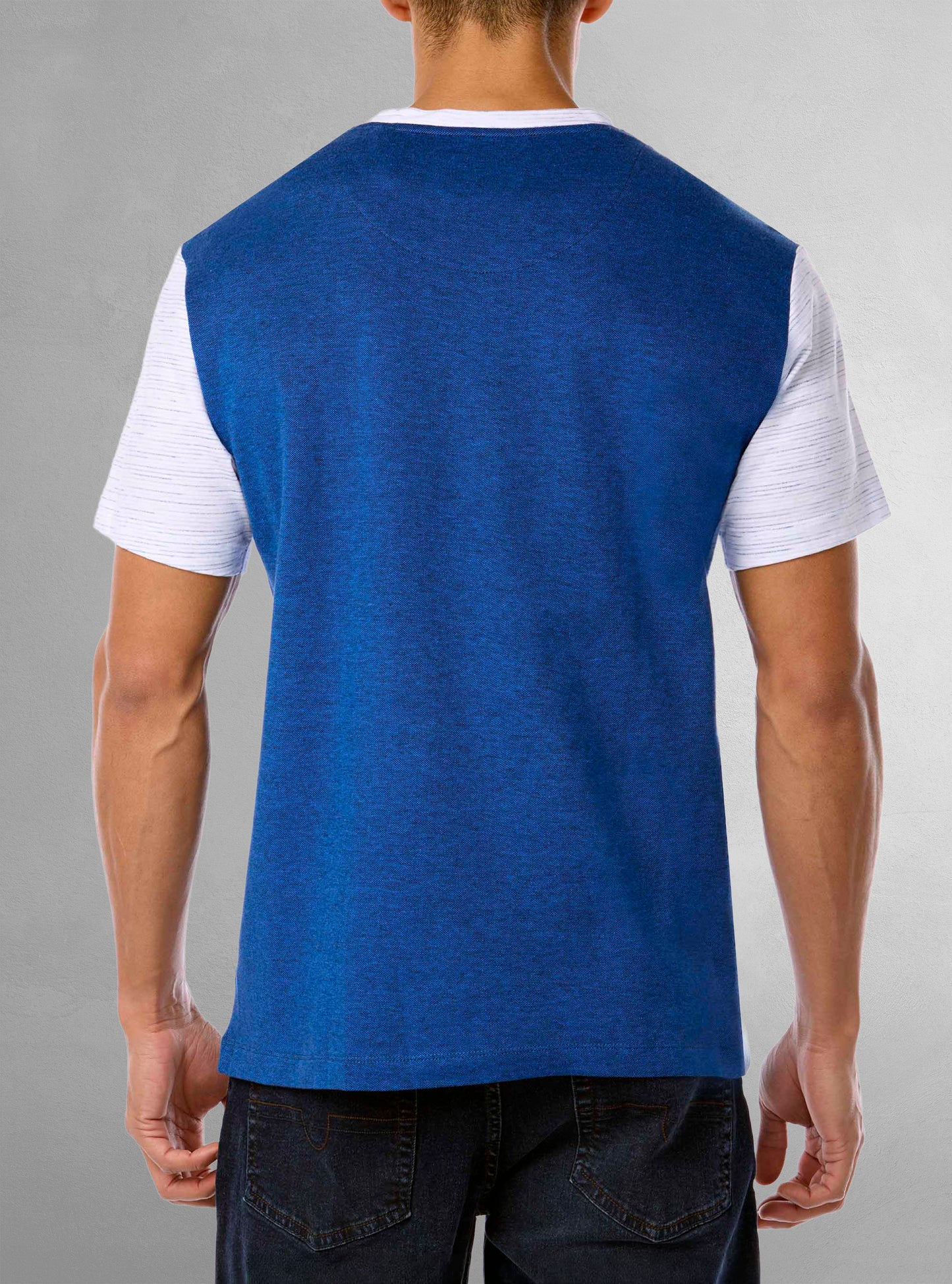 T-SHIRT MANCHES COURTES À COL EN V POUR HOMMES