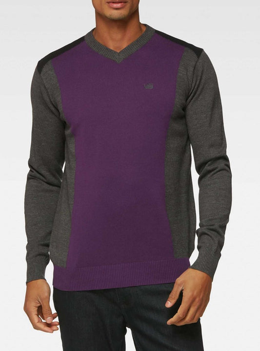 PULL-OVER À COL EN V POUR HOMMES