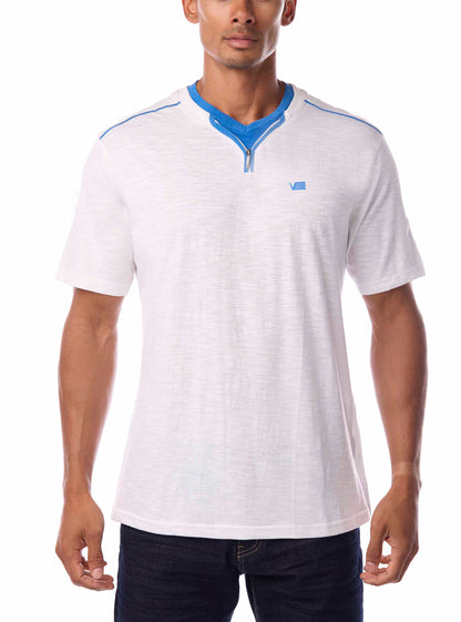 Men's henley short sleeve t-shirt