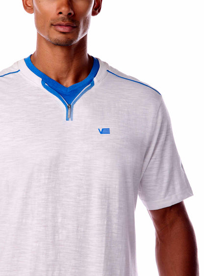 Men's henley short sleeve t-shirt