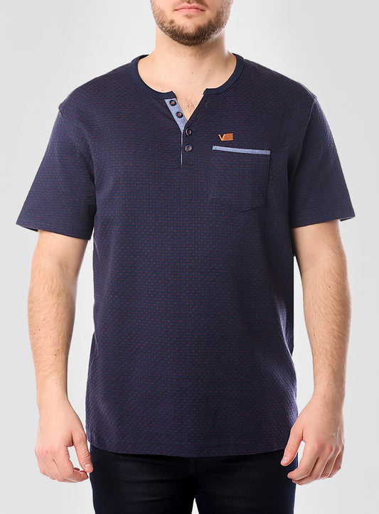 Men's henley short sleeve t-shirt