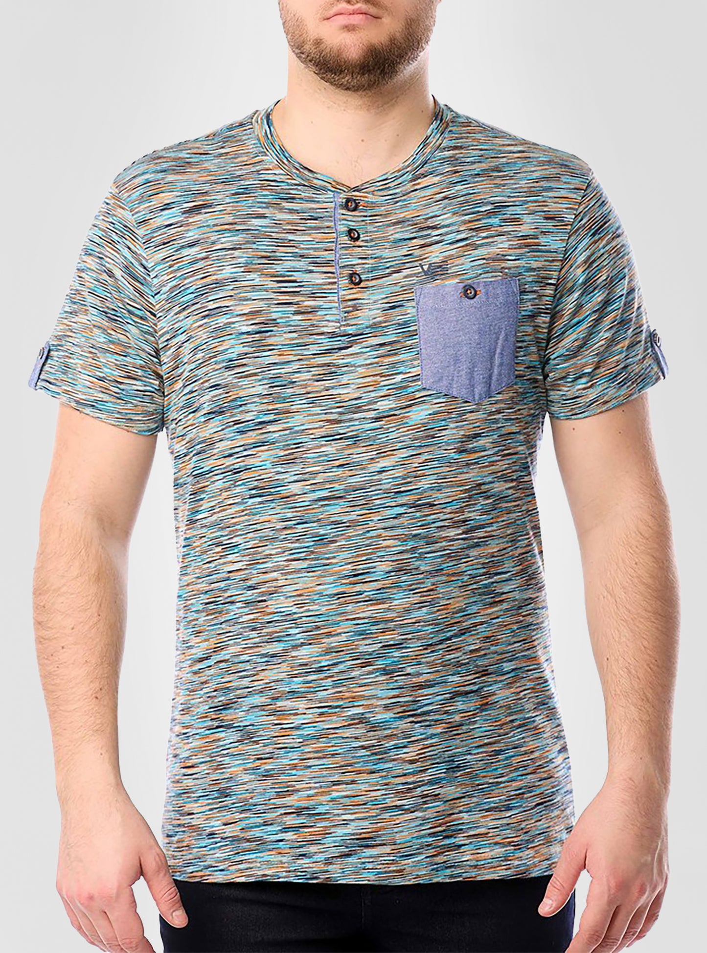 Men's henley short sleeve t-shirt