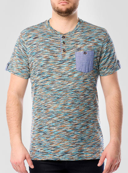 Men's henley short sleeve t-shirt