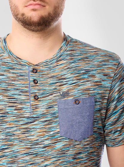 Men's henley short sleeve t-shirt