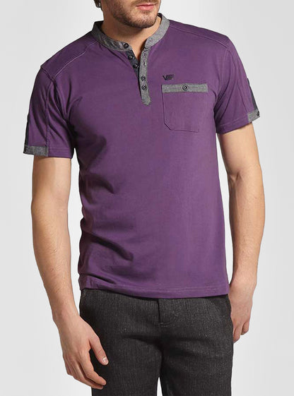 Men's henley short sleeve t-shirt