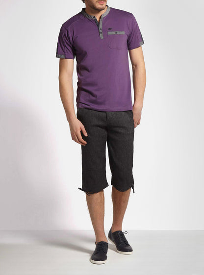 Men's henley short sleeve t-shirt