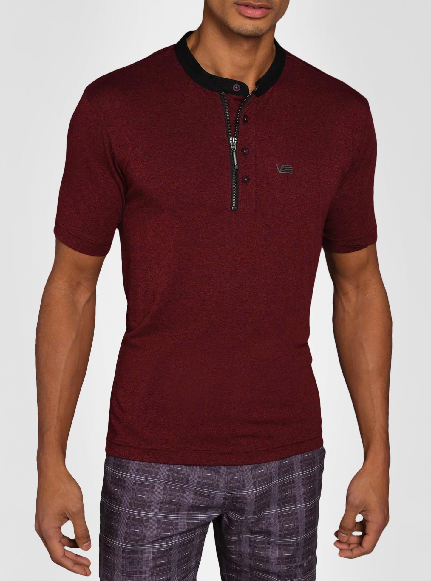 Men's henley short sleeve t-shirt