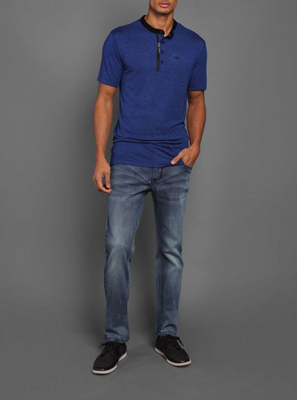 Men's henley short sleeve t-shirt