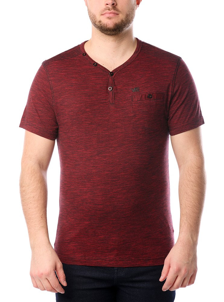 T-SHIRT MANCHES COURTES À COL EN V POUR HOMMES