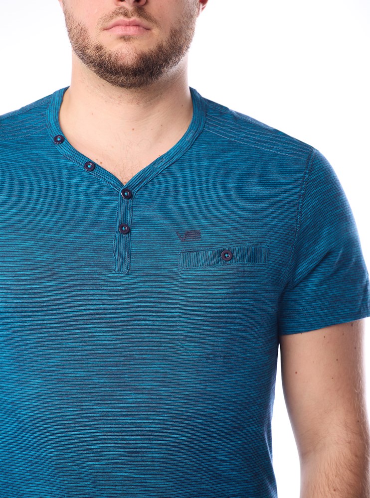 T-SHIRT MANCHES COURTES À COL EN V POUR HOMMES