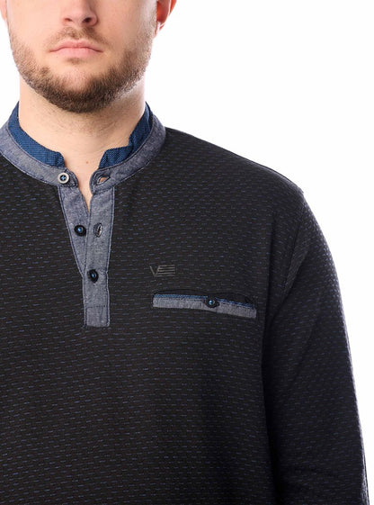 Men's henley long sleeve t-shirt