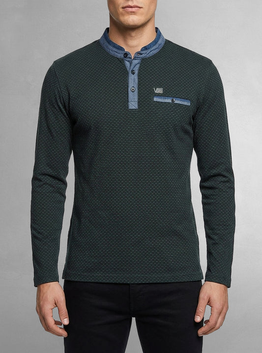 Men's henley long sleeve t-shirt
