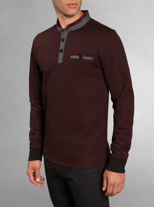 Men's henley long sleeve t-shirt