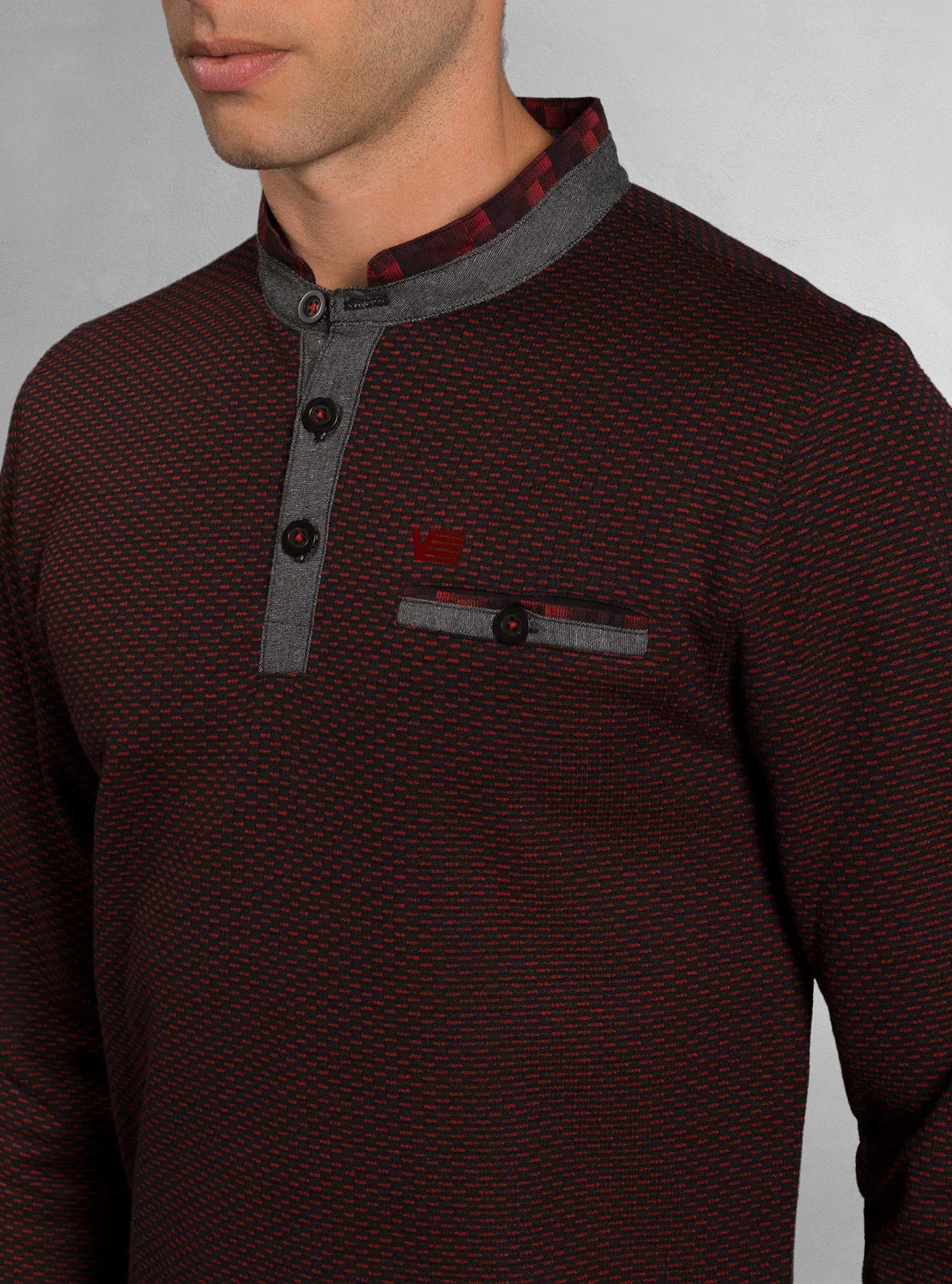 Men's henley long sleeve t-shirt