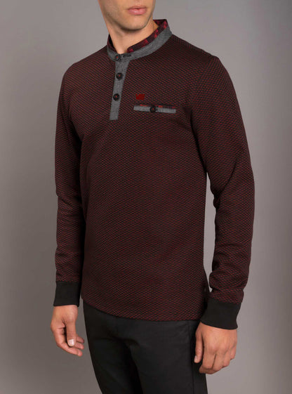 Men's henley long sleeve t-shirt