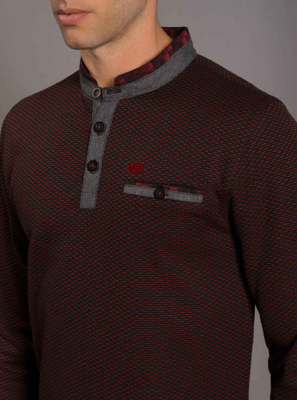 Men's henley long sleeve t-shirt