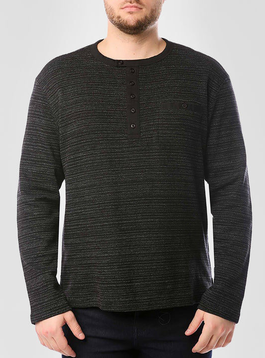 Men's henley long sleeve t-shirt