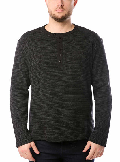 Men's henley long sleeve t-shirt