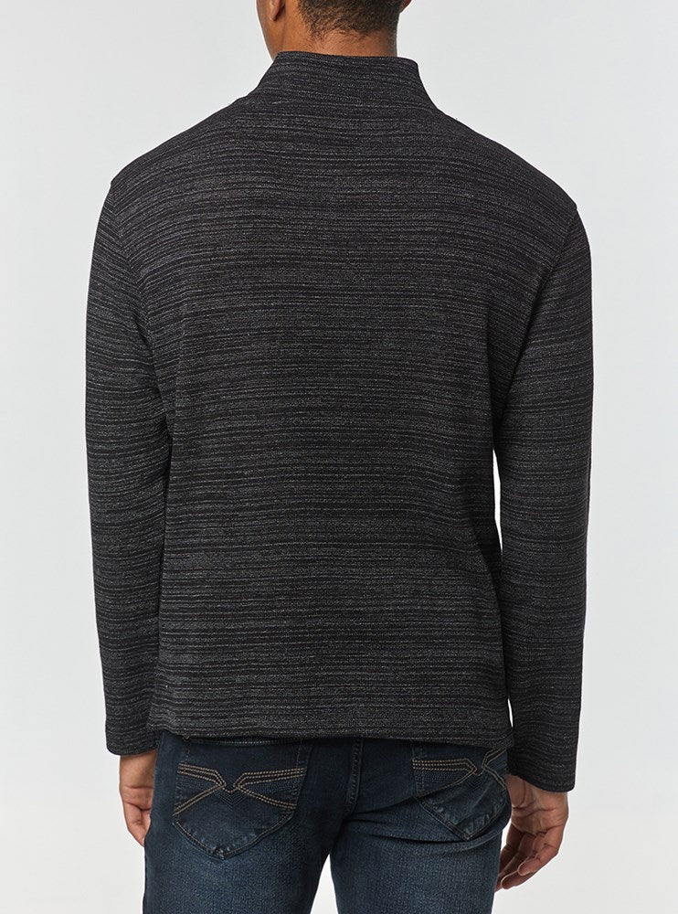 Men's shawl collar long sleeve t-shirt