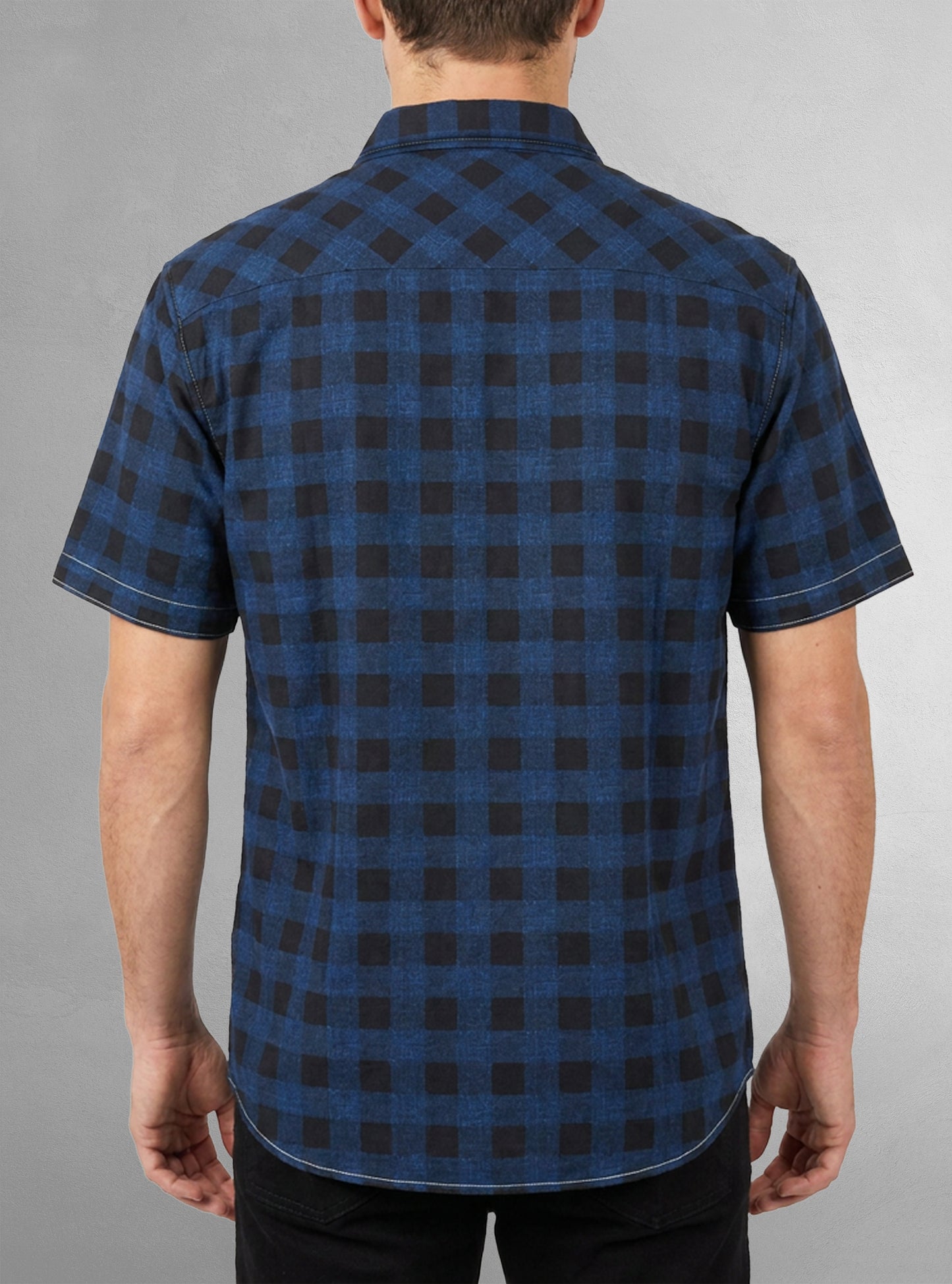 Chemise décontractée en stretch à manches courtes pour hommes