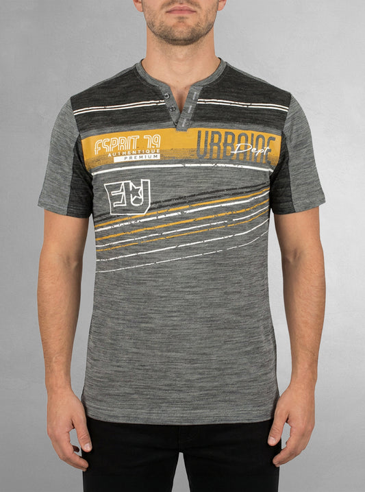 Men's henley t-shirt