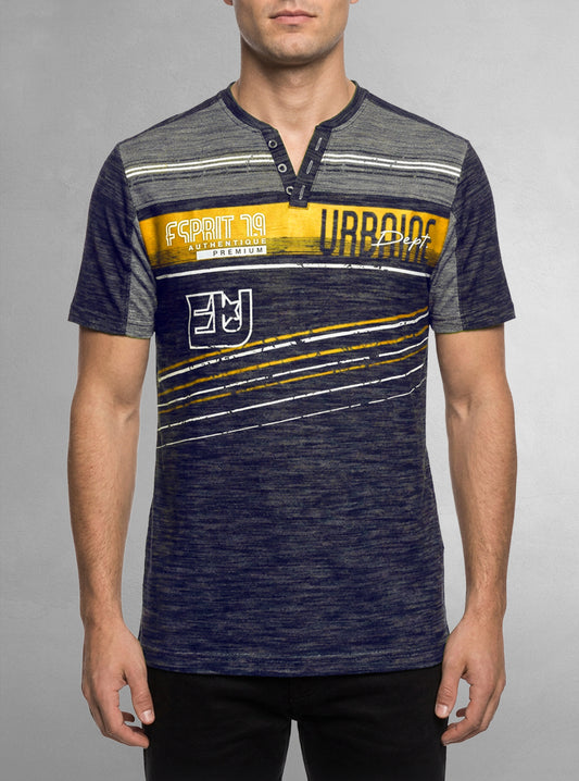 Men's henley t-shirt