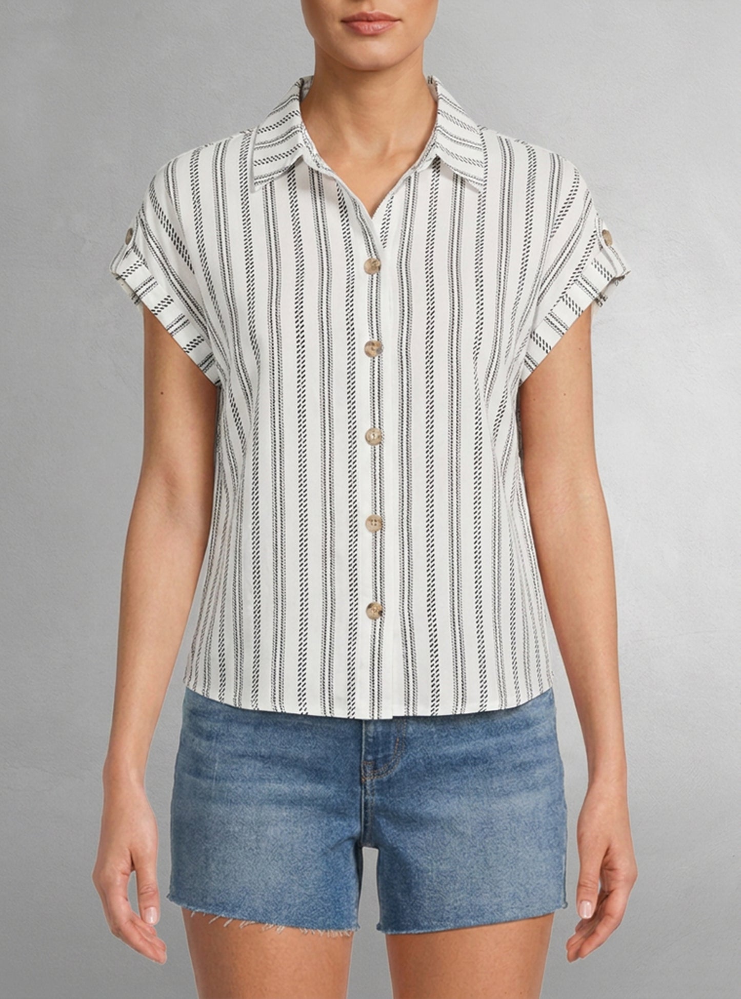 Chemise décontractée à manches courtes pour femmes