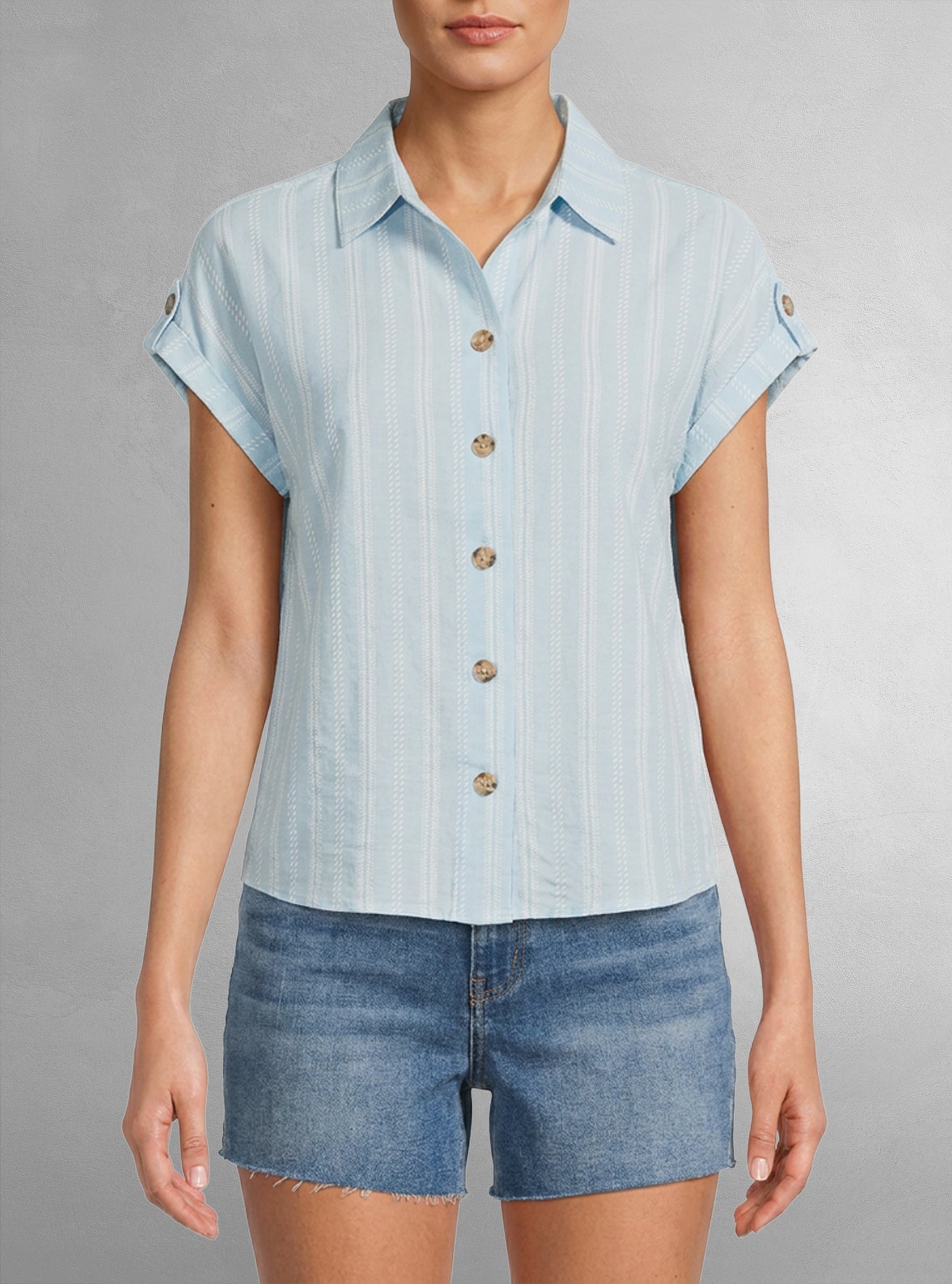 Chemise décontractée à manches courtes pour femmes