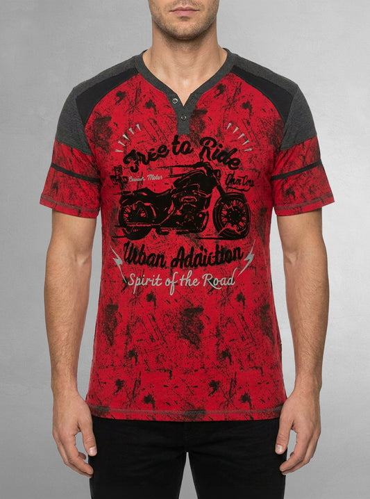 Men's henley t-shirt