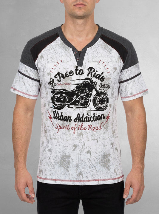 Men's henley t-shirt