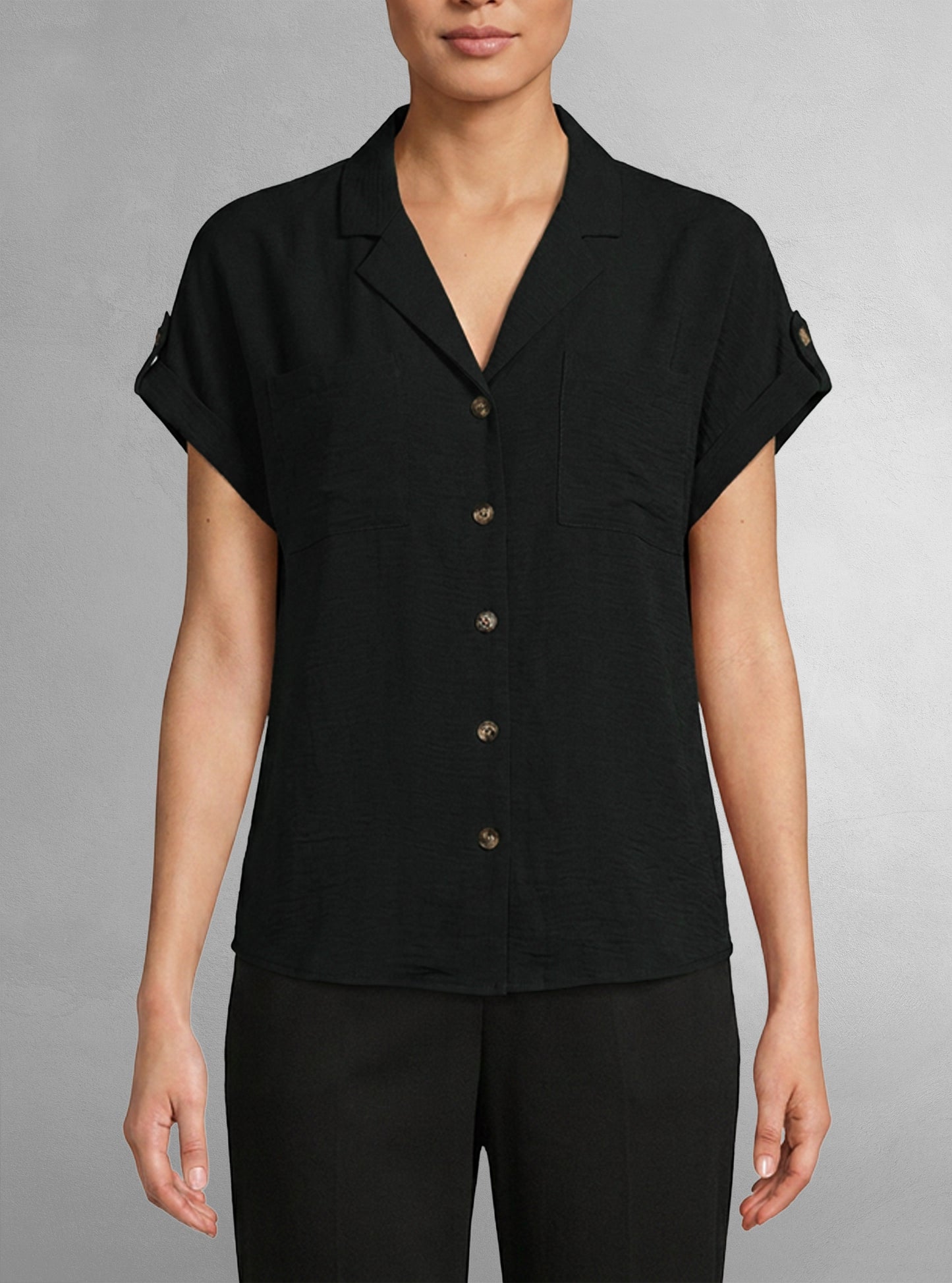Women's casual short sleeve shirt