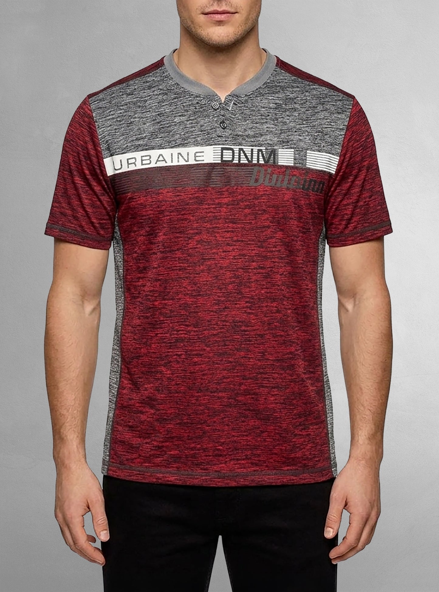 T-shirt henley pour hommes