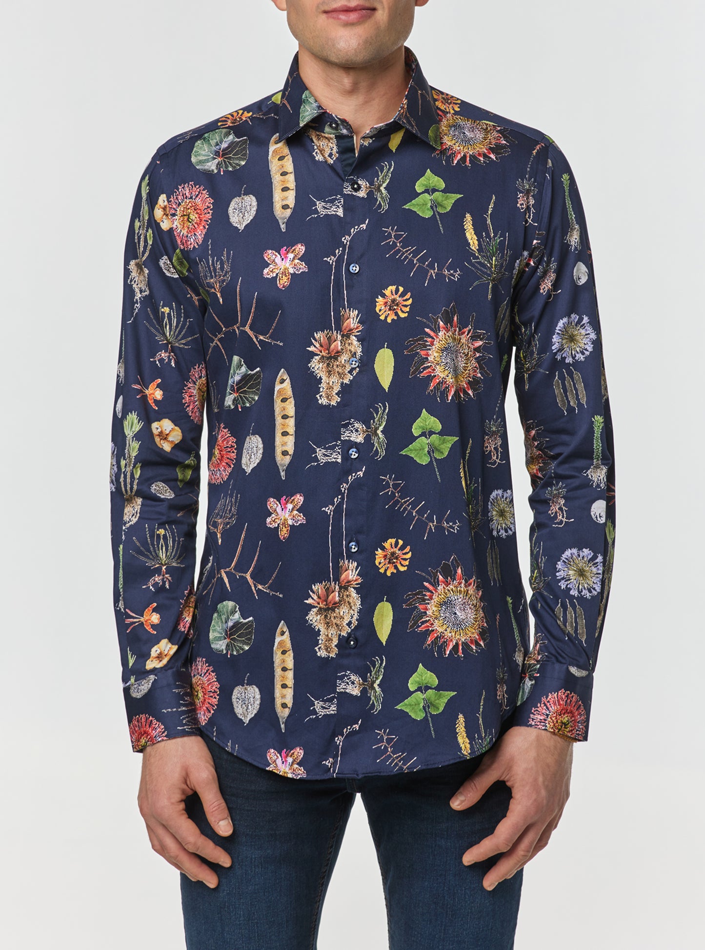 Chemise décontractée à manches longues pour hommes
