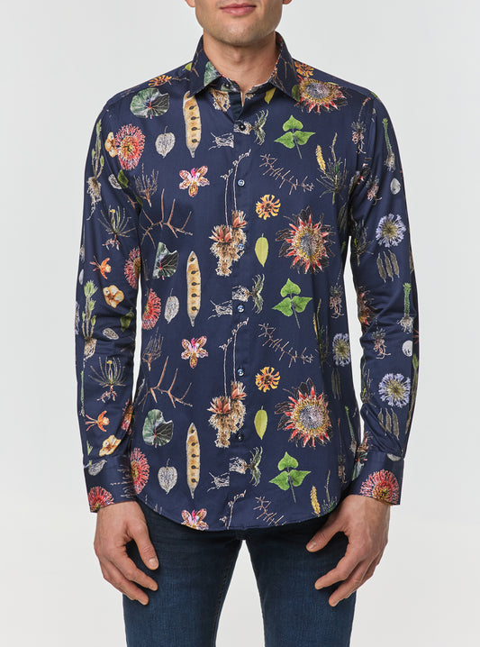 Chemise décontractée à manches longues pour hommes