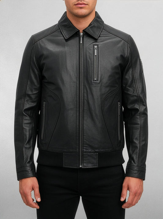 Men's leather jacket