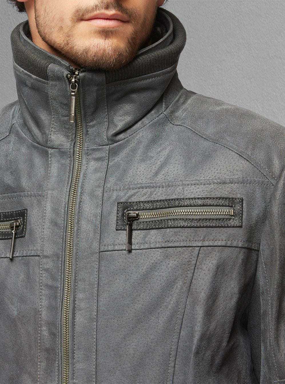 Men's leather jacket