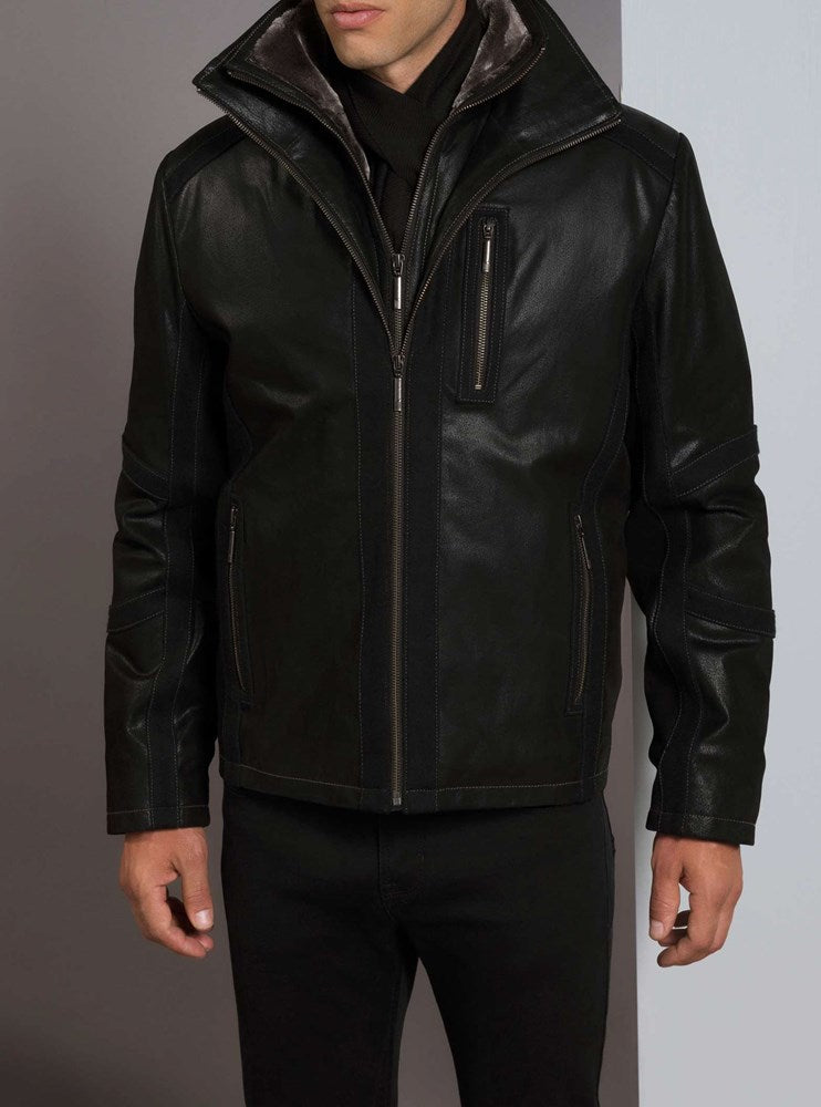 Men's leather jacket