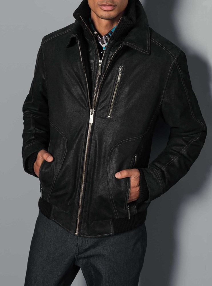 Men's leather jacket