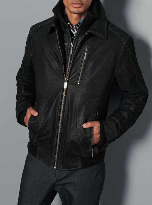 Men's leather jacket